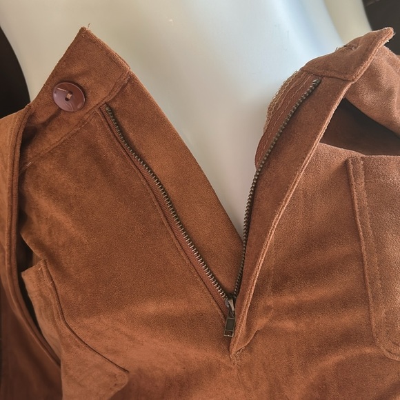 🟣Brown Suede Jumpsuit - Picture 6 of 11